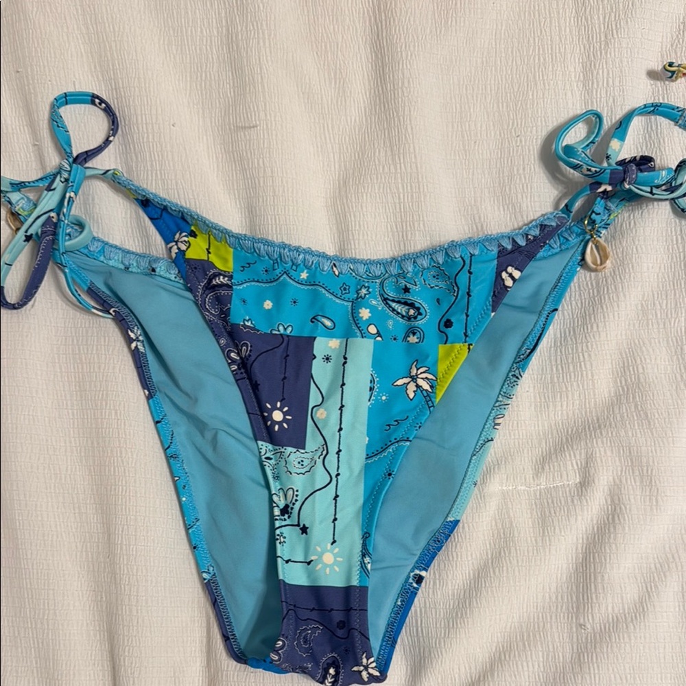 Aerie Blue and Green Bikini Bottom